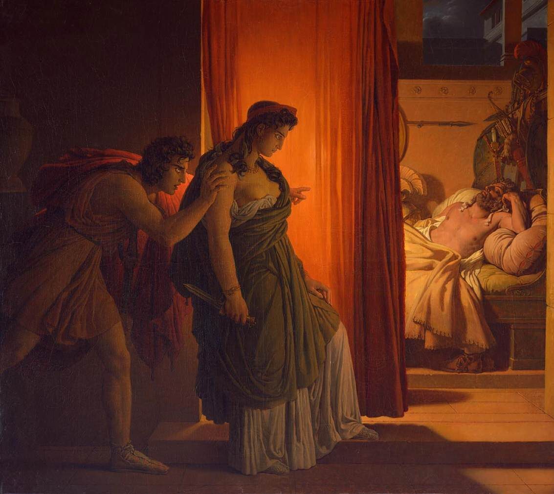 Clytemnestra Hesitating Before Killing the Sleeping Agamemnon