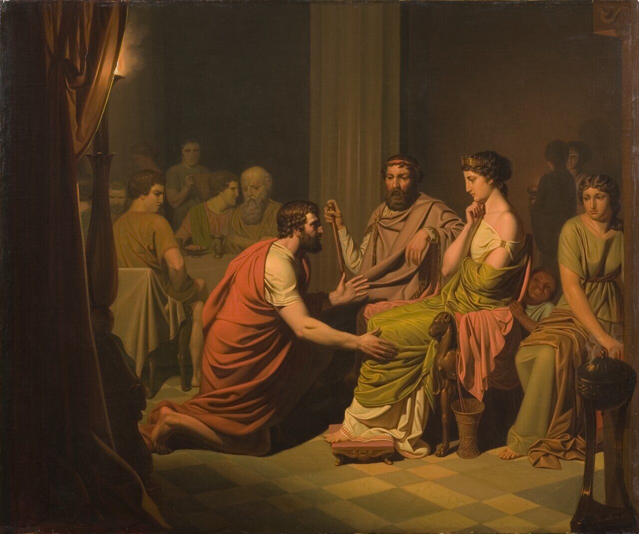 Odysseus before Alcinous, King of the Phaeacians