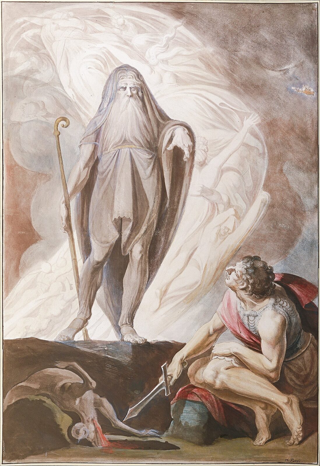 Tiresias Foretells the Future to Odysseus